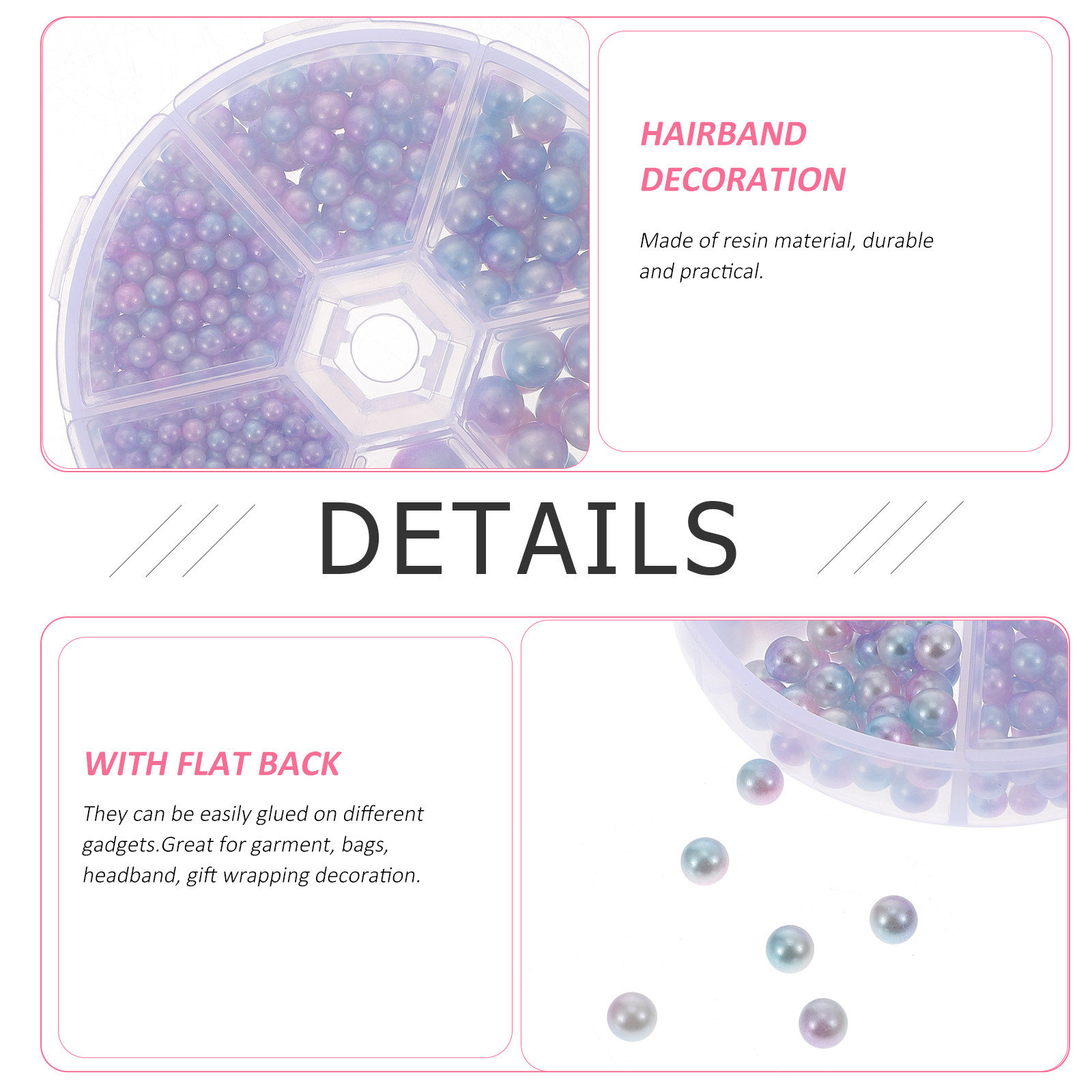 1 Box Resin Pearl Fashion Embe - Embellishment Glue Craft review and price
