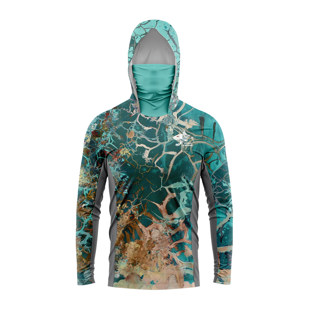 UPF50+ Hooded Fishing Shirt Bu - Embellish Knit review and price