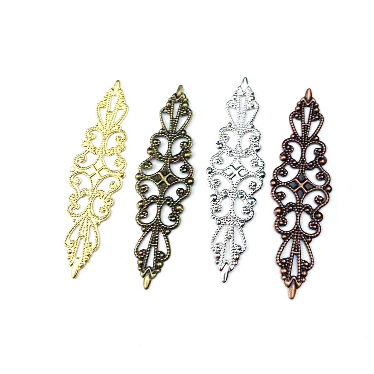 200PCS Hollow Rhombus Charm Fi - Craft Embellishments review and price