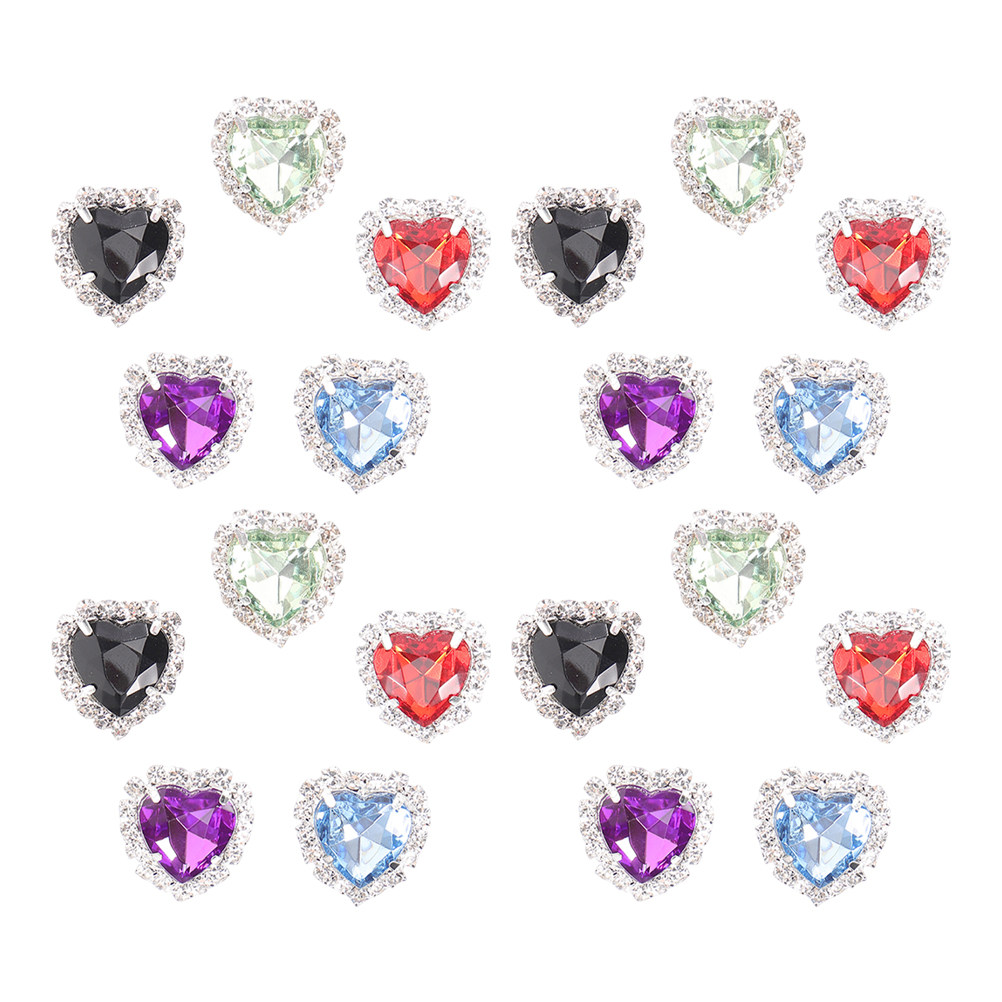 30Pcs Heart Rhinestones Sew-on - Sew On Rhinestone review and price