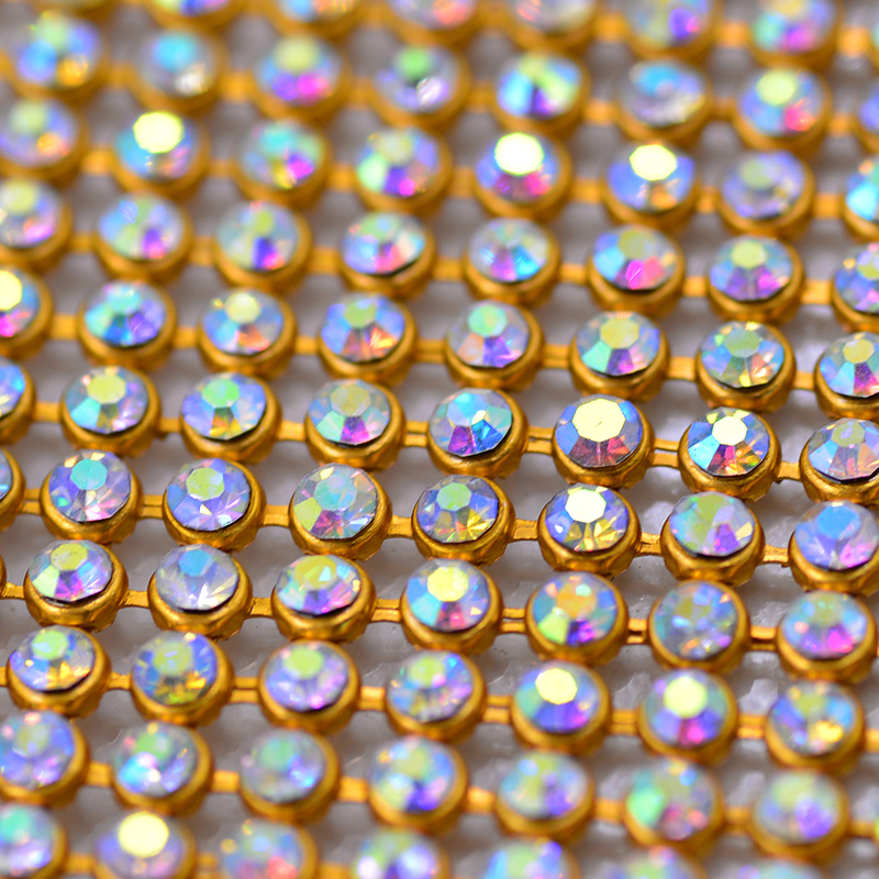 JUNAO 45*120cm Crystal AB Glas - Hotfix Rhinestone Sheet review and price