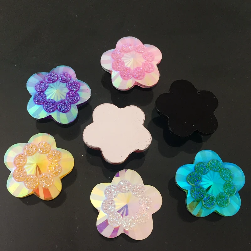 20pcs 20mm ab mixed color flow - Embellishment Glue Craft review and price