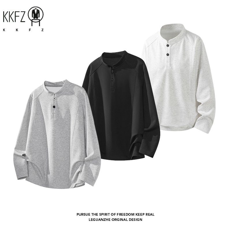 Male Raglan Sleeve Henley Pull - Embellish Knit review and price