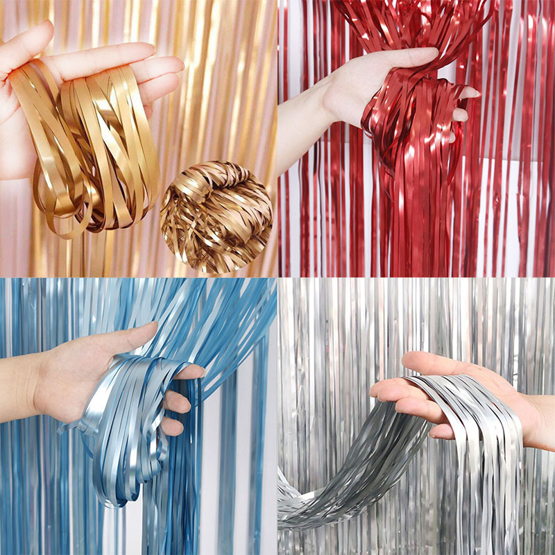 1Bag 2-meter Backdrop Foil Fri - Tassel Fringe Trim review and price