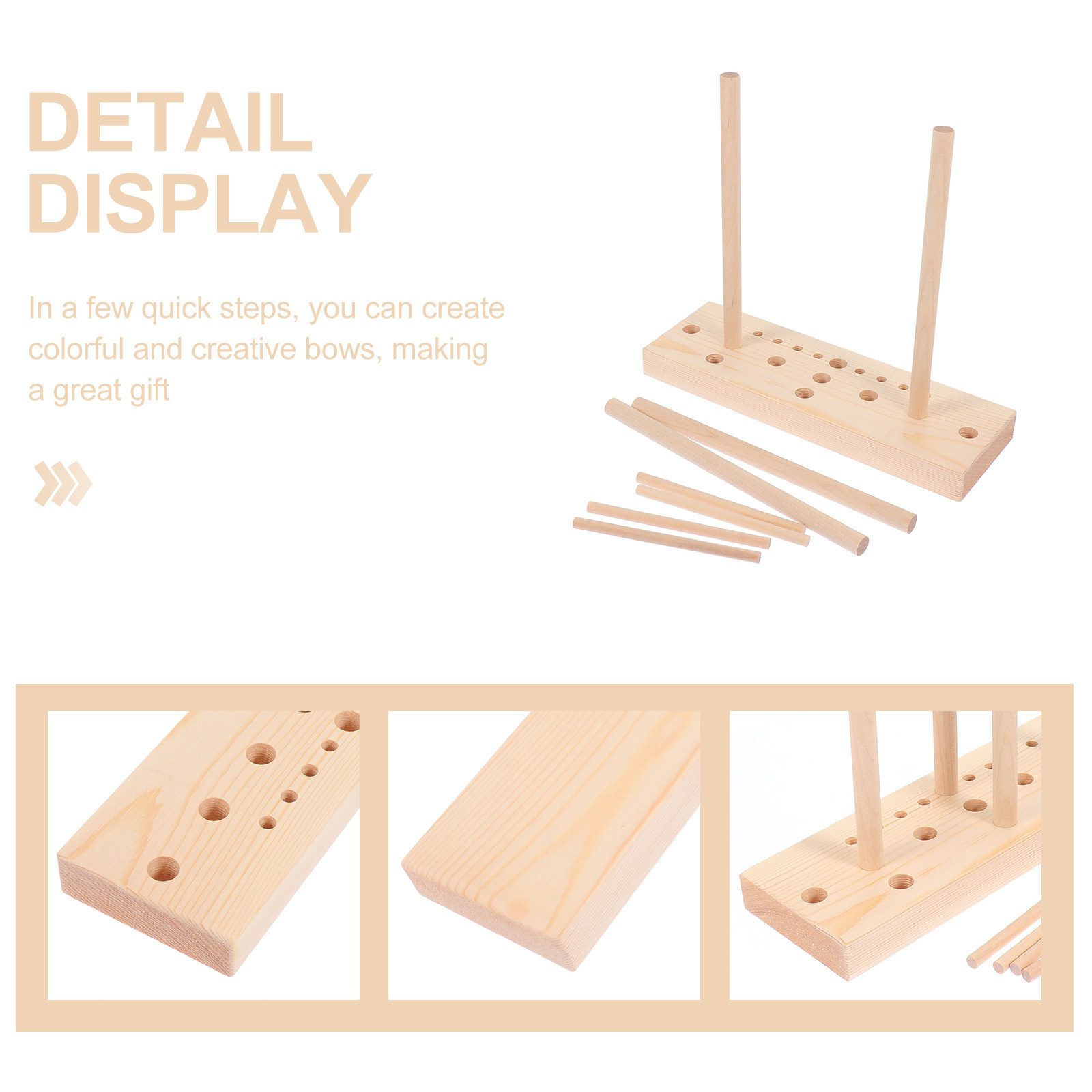 1Set Wooden Bow Maker DIY Ribb - Pom Pom Maker Tool review and price