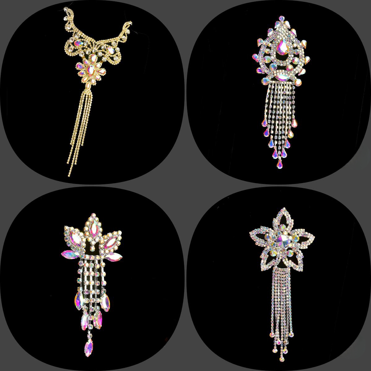 Glitter Long Tassel  Rhineston - Hotfix Rhinestone Sheet review and price