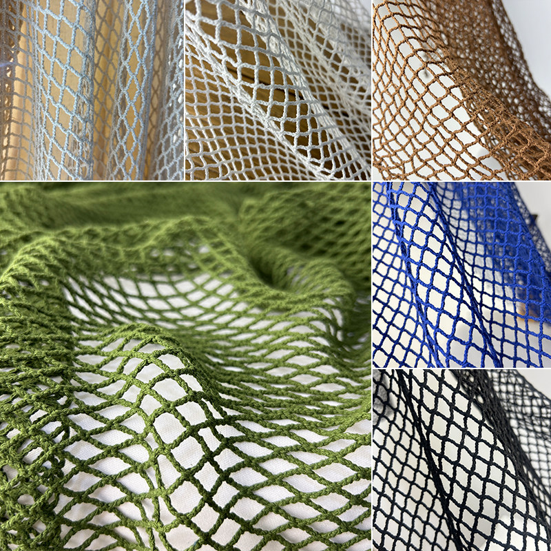 Cotton Linen Fish Net Fabric L - Crystal Mesh Fabric review and price